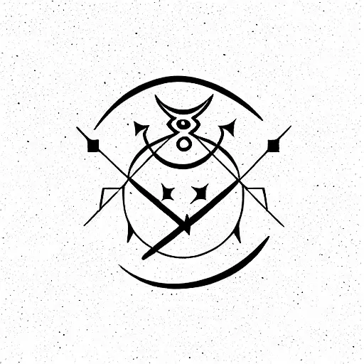 Sagittarius Symbol And Jupiter Glyph