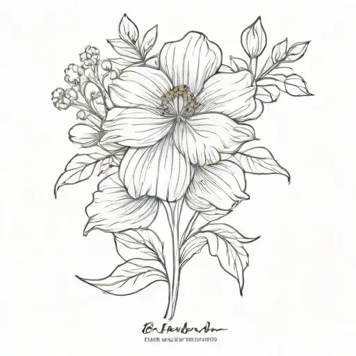 Flower Bouqet Of September And November Birth Flowers