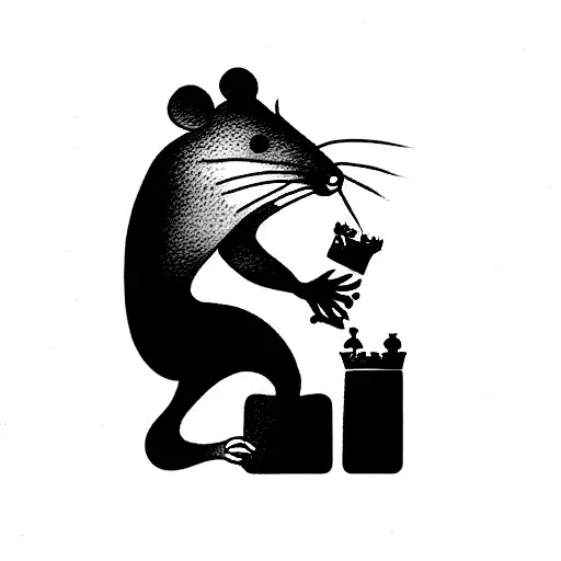 Rat Playing Chess