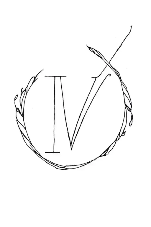 I Want 2 Initials V And M Around The Forearm