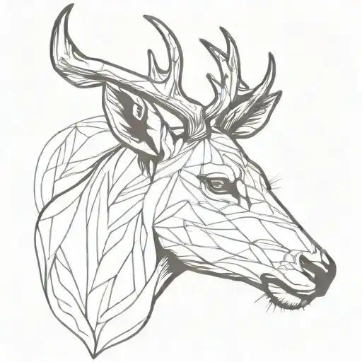 Deer With Horn
