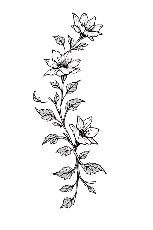 Flowers And Vines Wrapped