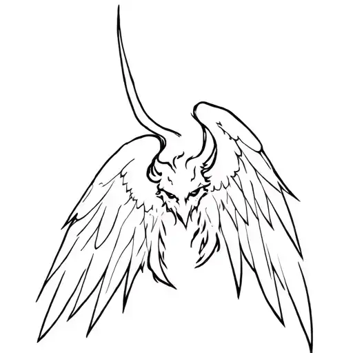 Demon Angel Design Without Gender