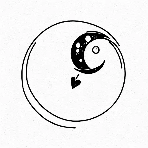 A Heart Flooting To The Moon