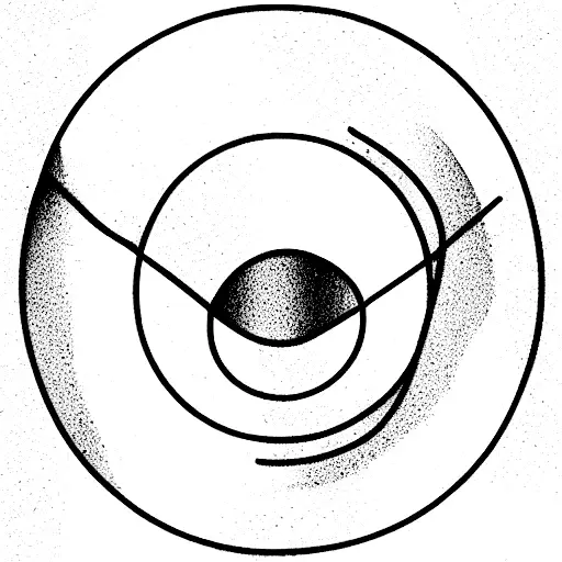 Broken Circle With Spark