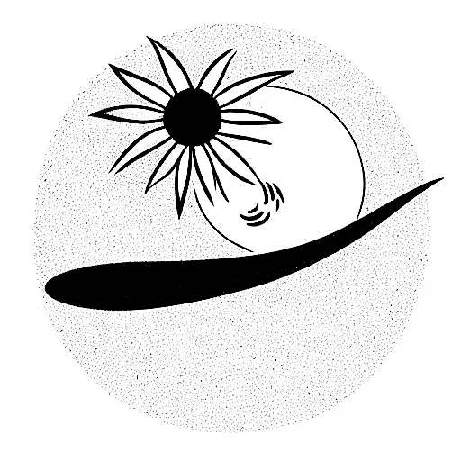 Liliac Flower With Planet Venus In The Sky