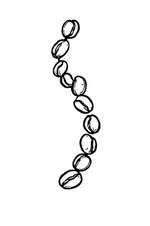 Coffee Beans Forming The Shape