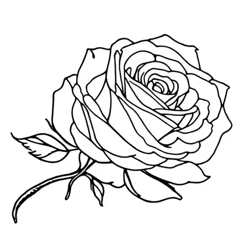 Rose That Says Aaron On The Stem