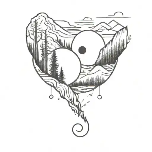 Yinyang Forest Mountain And Water