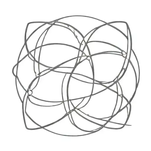 A Minimalist Tattoo Of Two Intertwined Galaxies Symbolizing The Bond Of Brotherhood