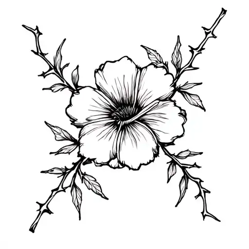 Flower And Thorns Wrapped