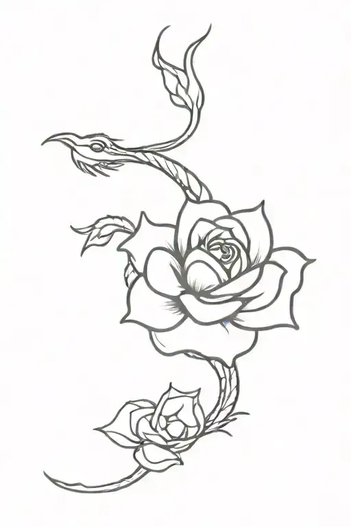 Japanese Dragon Small Rose