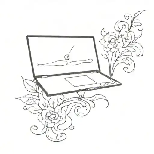 Laptop Symbolizing The Client's Love