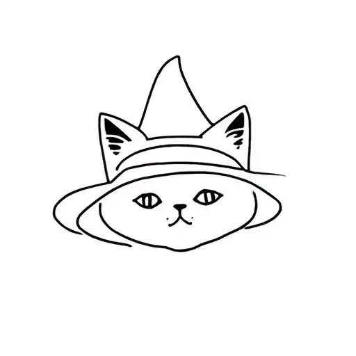 Cat In A Hat With Ears