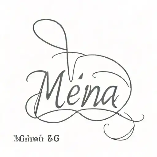 A Group Tatoo Name Mena In Martinique