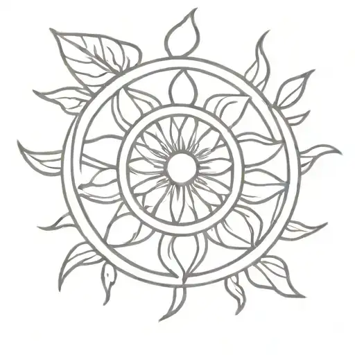 Infinity Symbol Sun And Sunflower