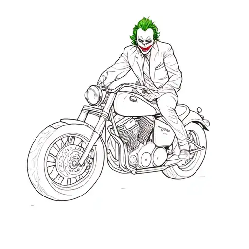 Joker On A Motorcycle