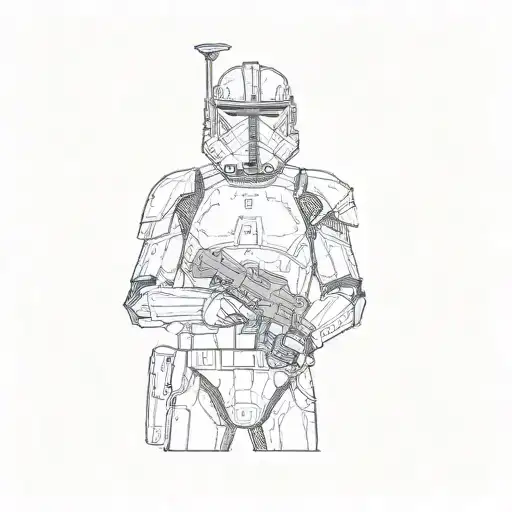 A Star Wars Clone Trooper