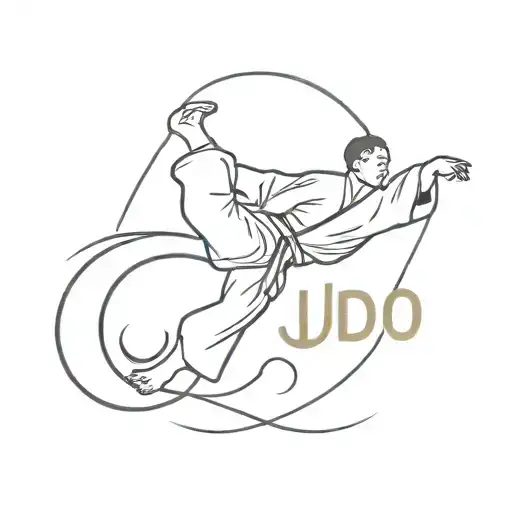 Judo Logo With The Word