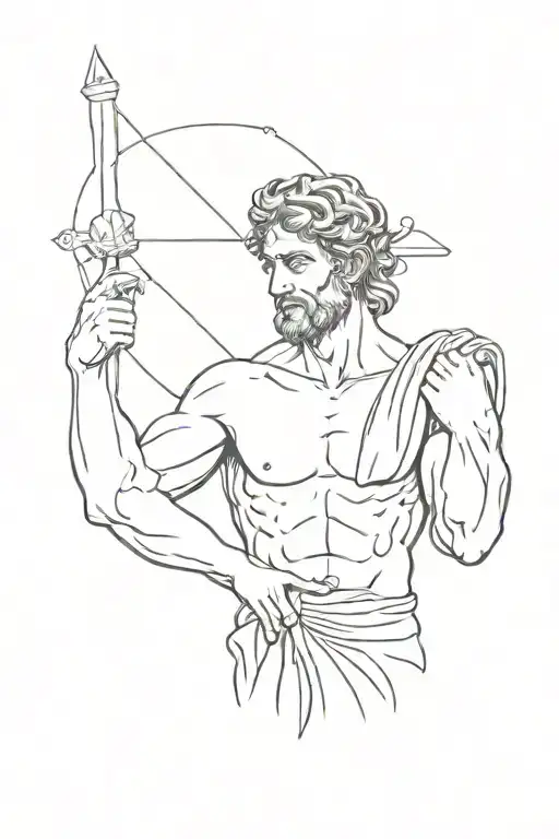 A Text Greek Languafe Behind Of A Aesthetic Greek God Posing