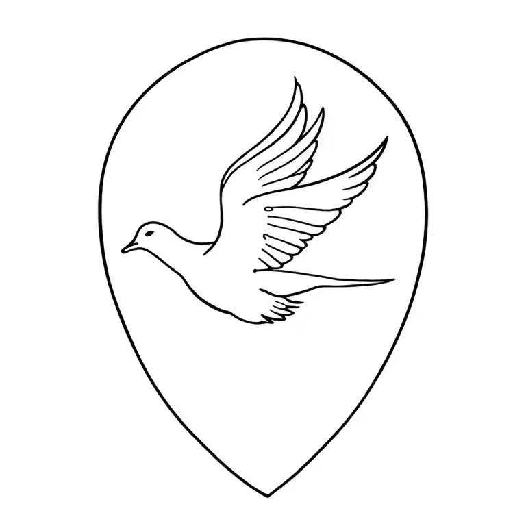 Dove Flying To Heaven