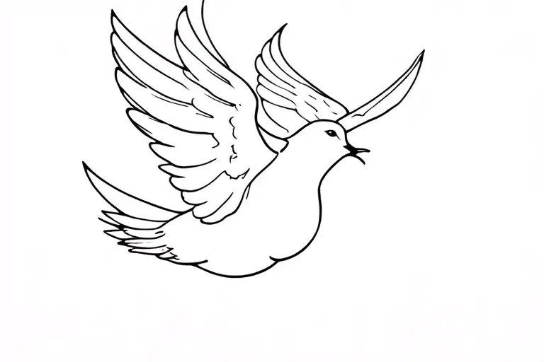 Dove Flying
