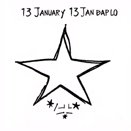 Star With Date 13 January