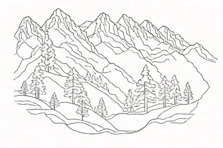 Mountains Filled With Trees