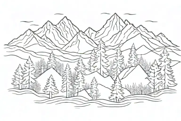 Mountains Filled With Trees