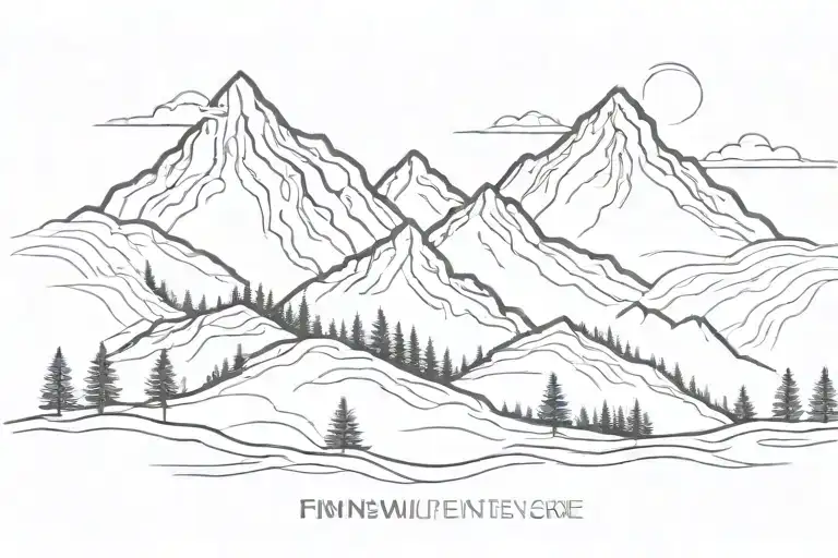 Mountains Filled With Trees