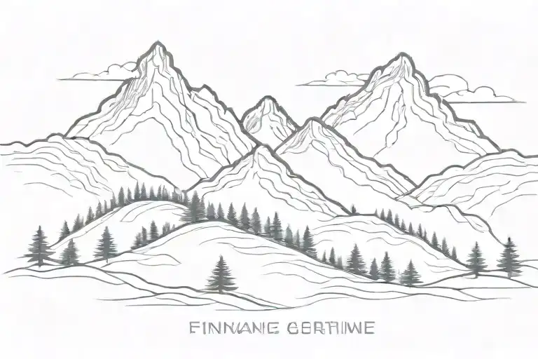 Mountains Filled With Trees