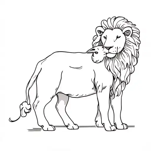 Lion And Lamb