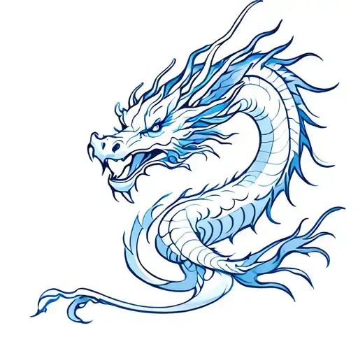 Japanese Kirin Blue Dragon