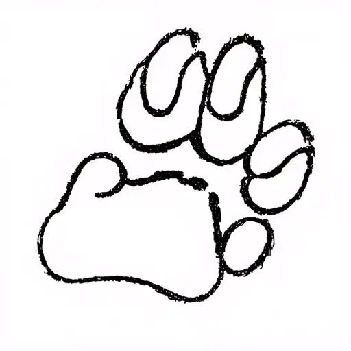 Dog Paw With A D