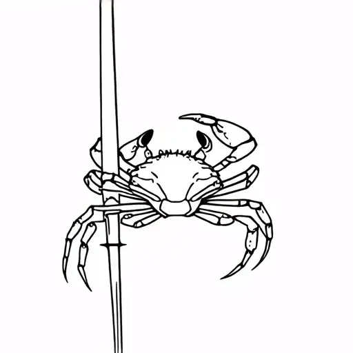 Fiddler Crab Holding Sword
