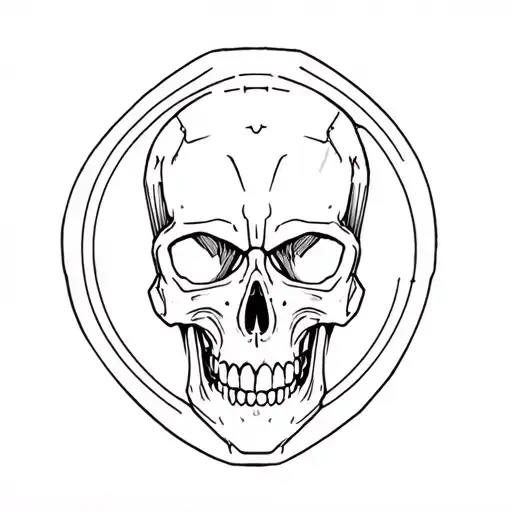 Engine Parts And Skull