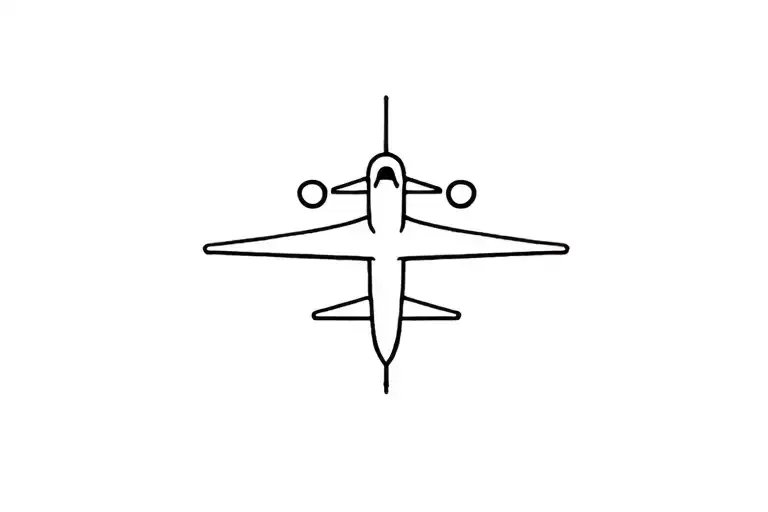 Airplane With Line