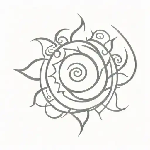Spiral Sun Symbol