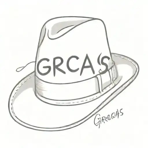 Wool Trilby Hat With The Word 'Gracias'
