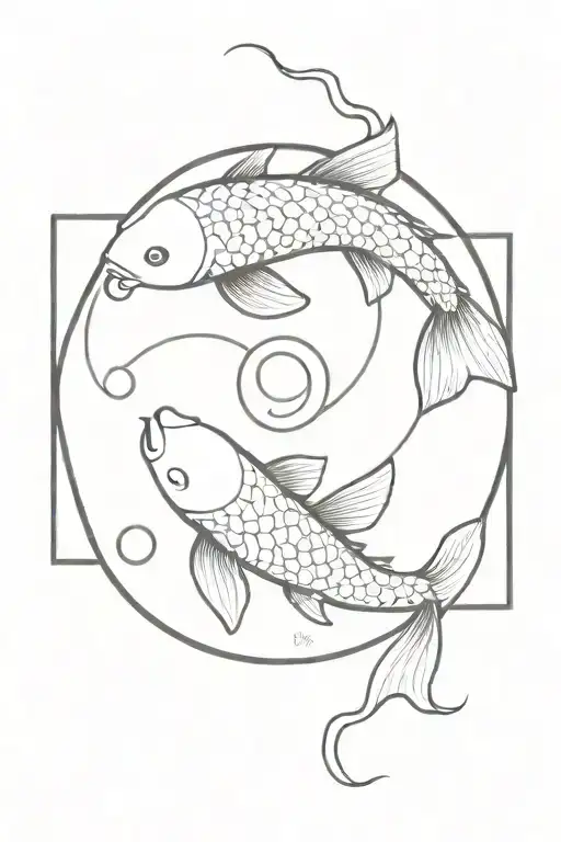 Koi Fish Yin Yang