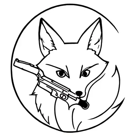 Fox With Gun