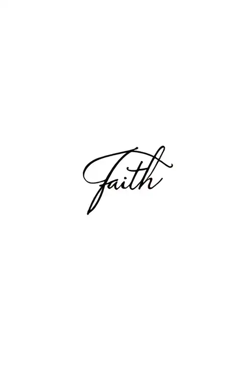 Faith Minimalist Text