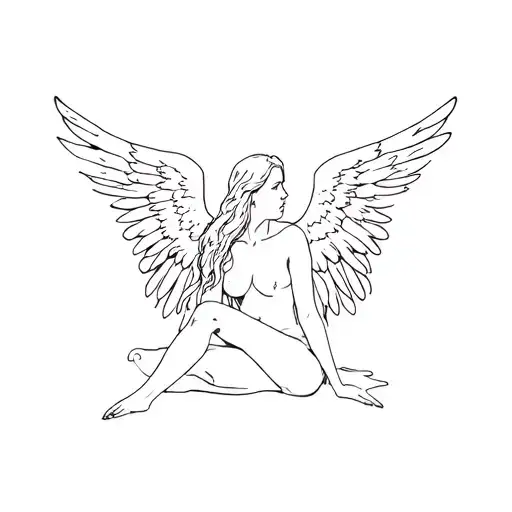 Fallen Angel Sitting