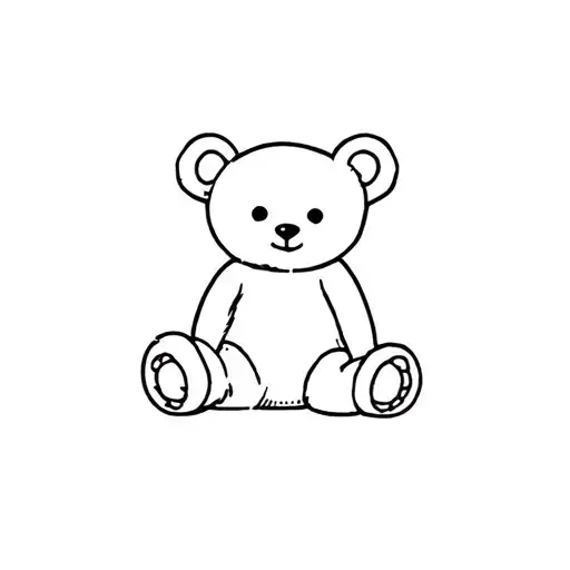 Little Teddy Bear Sitting