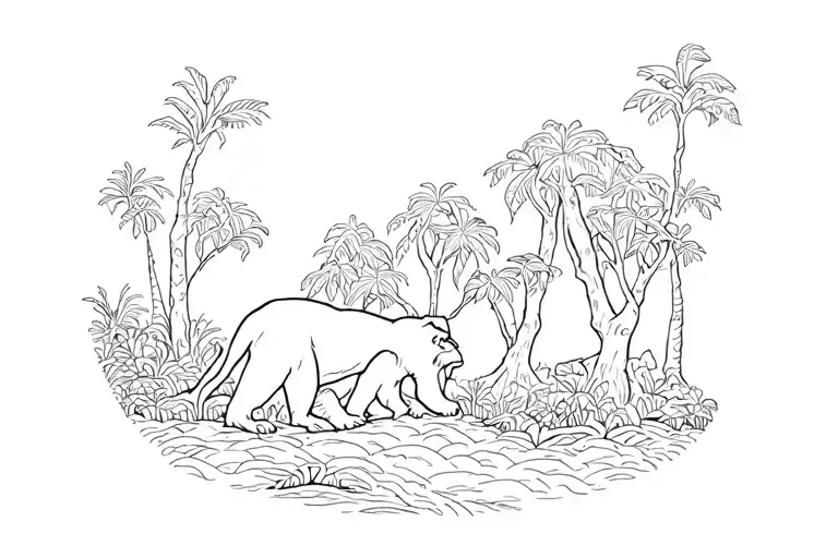 Jungle Forest With Ape Theory