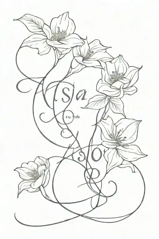 Astor And Rose Wrapped With Names Written