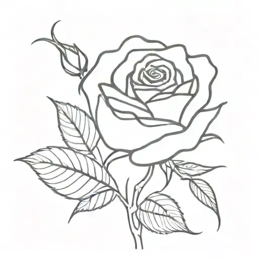 Rose With The Name Liam As The Stem