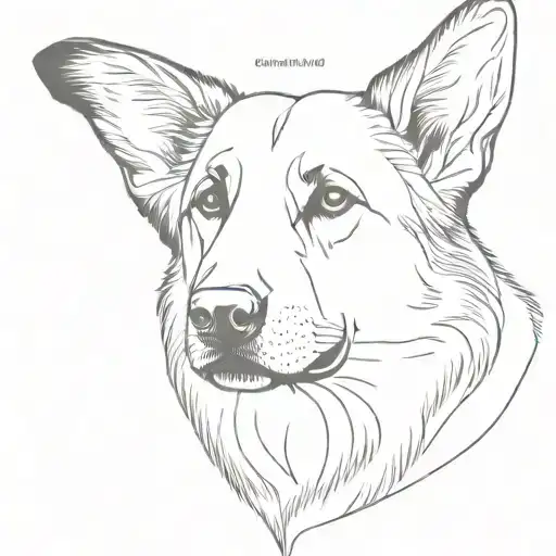 German Shepherd Ears Just Two