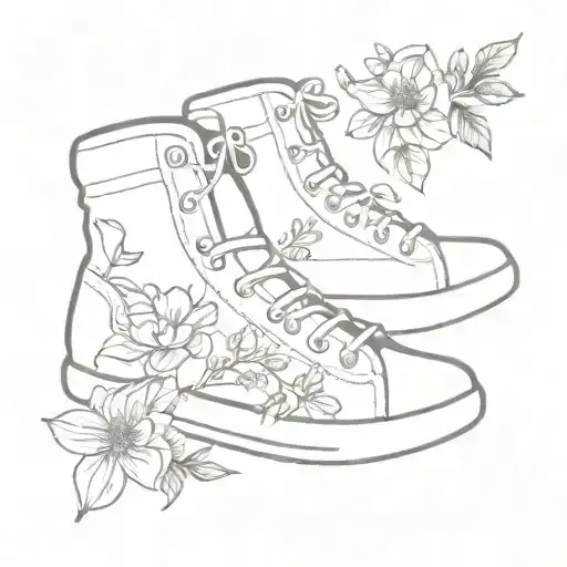 Hiking Shoes Flowers Virgo