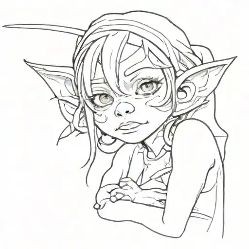 Little Cute Goblin Girl